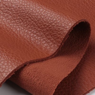 Lychee Suede El Çantası PU Deri Sahte Kullanım Dayanıklı 1.7mm Kalınlığı