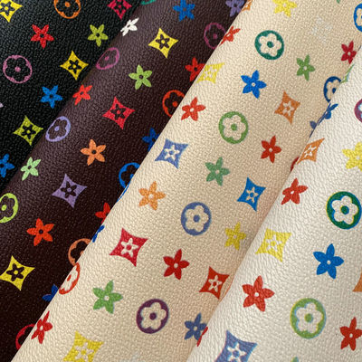 PVC Sentetik Sahte Deri Malzemesi Kirlenmeye Karşı Pentagon Baskılı