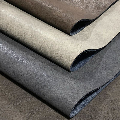 Ayakkabı için simüle edilmiş PU Mikrofiber Deri Retro Yanık Kabuk Deseni