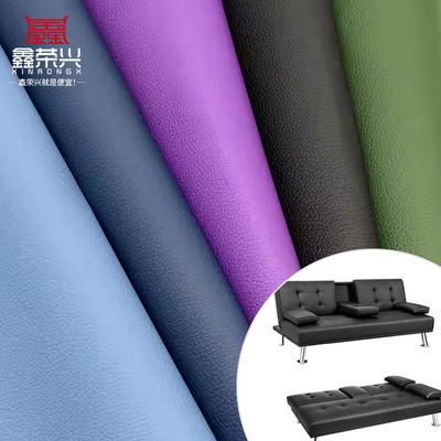 D90 Lychee Embossed False Leather Fabric 150CM Geniş PVC Yapay Sentetik Deri için Kanepe Çantası Sandalye Araç Ayak Çatısı Mobilya