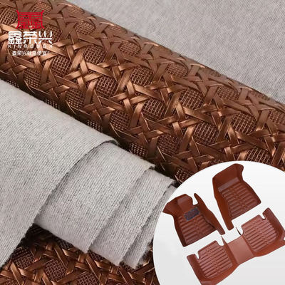Otomobil koltukları ve mobilyalar için PVC embossed sentetik deri kumaş