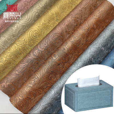 Pvc Çiçek Desenli Yapay Suni Deri Cüzdan Kutu Ayakkabı Defter Sahte Deri Kumaş