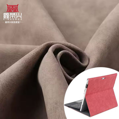 PU Dondurulmuş Yangbuck Nubuck Tüylü Sentetik Deri Çantaya Ayakkabı Cüzdan Dekore Defterler Kasa Sahte Deri Kumaş