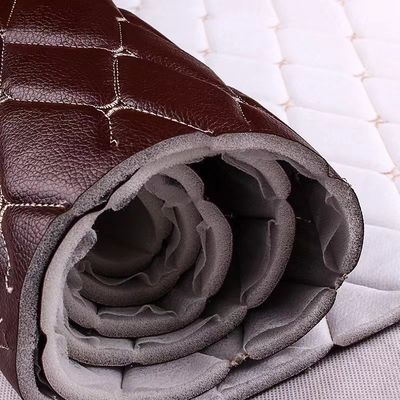 Araç ayaklığı PVC sahte deri malzemesi Elmas nakış PVC sünger deri