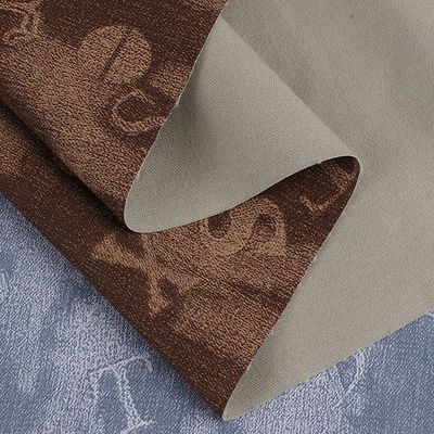 Yıkanmış Denim PU Deri Ekolojik Arkadaşlıklı Çıkartılmış Hafif Sahte Deri