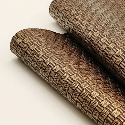 Paketleme Çantası Sahte Deri Projeleri PVC Dokuma Antik Bakır Dokuma