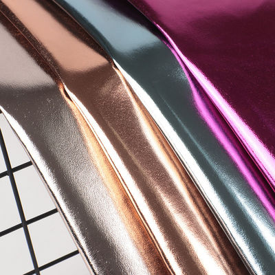 0.5mm Lazer Kavramlı PU Deri Ekolojik Arkadaşlıklı Metal Parlak PU Deri