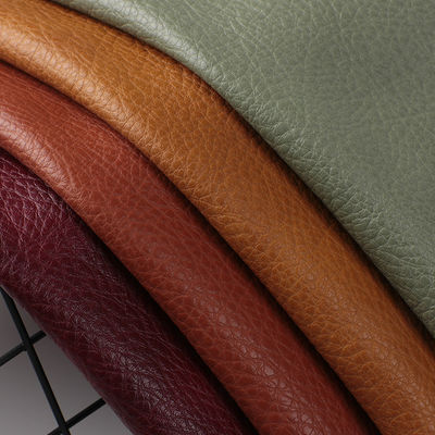 Lychee Suede El Çantası PU Deri Sahte Kullanım Dayanıklı 1.7mm Kalınlığı