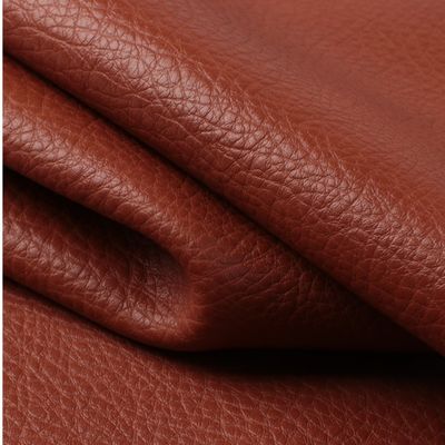 Lychee Suede El Çantası PU Deri Sahte Kullanım Dayanıklı 1.7mm Kalınlığı