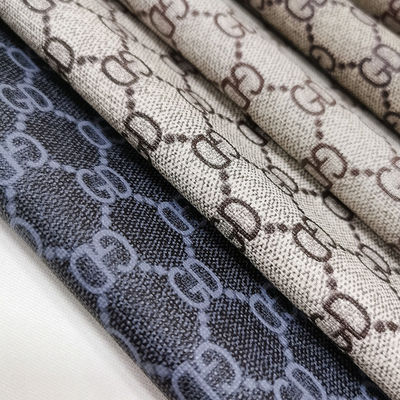 Vintage Mektup Baskılı PVC Deri Çantalar için Yumuşak Fırça Alt Ekolojik Dost