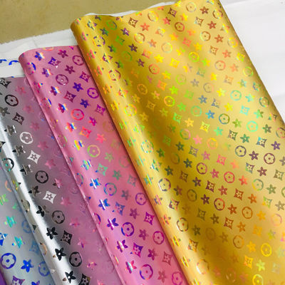 El çantası Lazer kazı PU Deri Renkli Pentagon Çiçeği Yapay Deri PU