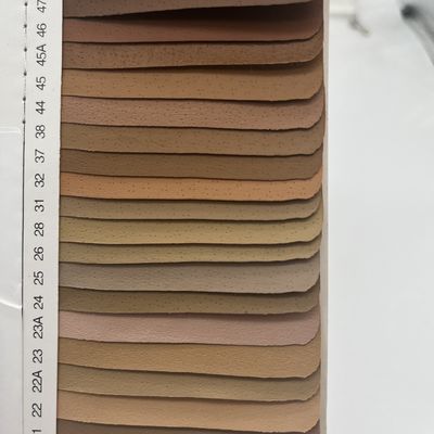 0.5mm Nefes Alıcı Polyurethane PU Deri Ayakkabılar İçin Pinhole Domuz Derisi Deseni