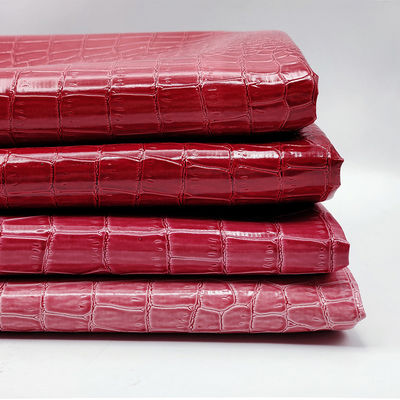 Parlak timsah deri PVC ambalaj kutusu timsah embossed deri