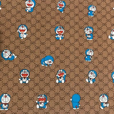 Basılı Karikatür GD Mektup Jingle Cat PVC Sahte Deri Çantalar Telefon Kutusu Paket Kutusu Deri Kumaş