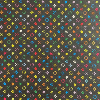 PVC Sentetik Sahte Deri Malzemesi Kirlenmeye Karşı Pentagon Baskılı