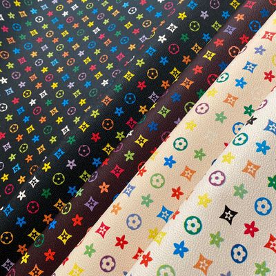 PVC Sentetik Sahte Deri Malzemesi Kirlenmeye Karşı Pentagon Baskılı