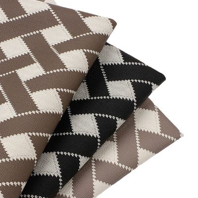 Çanta için çapraz desenli PVC deri dekoratif basılı deri kumaş özelleştirilmiş