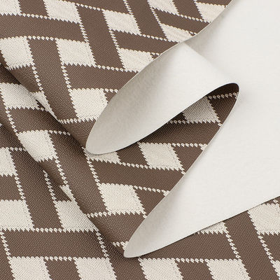 Çanta için çapraz desenli PVC deri dekoratif basılı deri kumaş özelleştirilmiş