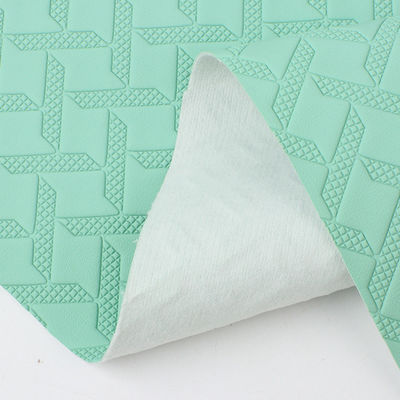 Özel araba zemin döşekleri deri dokuma örneği PVC deri malzemesi küf karşıtı