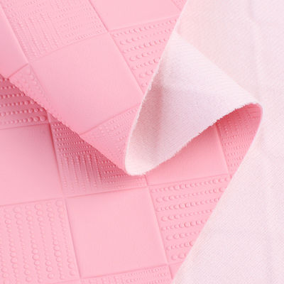 Çantalar için PVC Deri Kumaş Renkli Büyük Plaid PVC Taklit Deri Özel