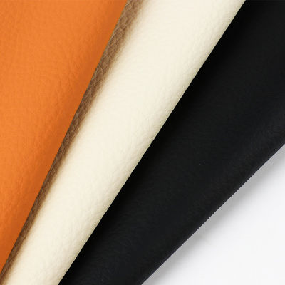 Yüksek Kaliteli PVC Kanepe Deri 1.0mm Kalınlığı Mobilya Litchi Sahte Deri