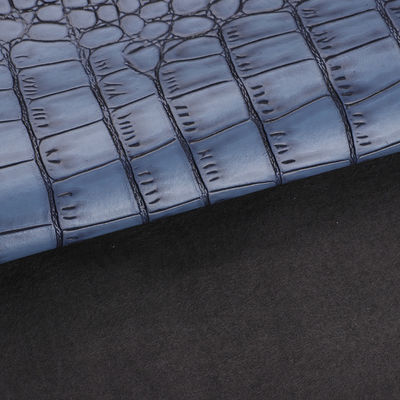 Ayakkabı için çıkartılmış mikro lif deri 1.2 mm Elegance Timsah desen deri