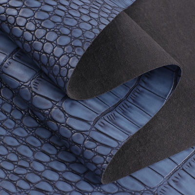 Ayakkabı için çıkartılmış mikro lif deri 1.2 mm Elegance Timsah desen deri