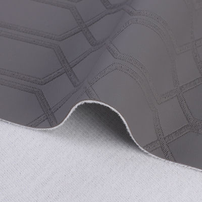 Altıgen kare plaid desenli PVC sahte yapay deri kumaş