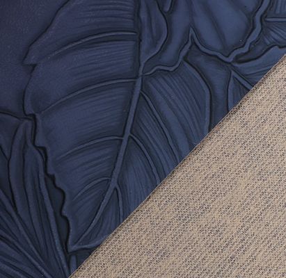 3D Retro Çiçekli Rezil Pvc Deri Çanta için fırçalı Alt Paketleme Kutusu Dekoratif Kumaş Placemat Sahte Deri