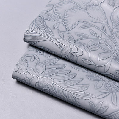 3D Retro Çiçekli Rezil Pvc Deri Çanta için fırçalı Alt Paketleme Kutusu Dekoratif Kumaş Placemat Sahte Deri