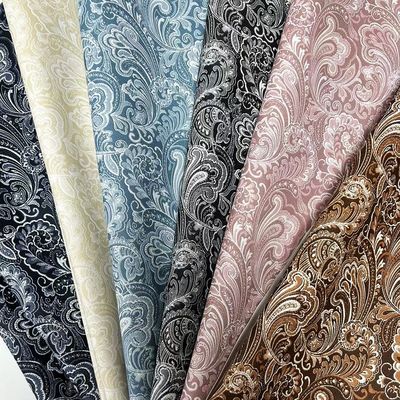 PVC Çiçek Baskılı Film Tarzı Çanta Paketleme Dizüstü Telefon Kabuk Sahte Deri Kumaş