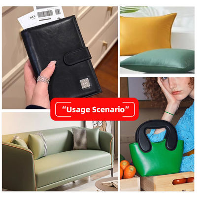 Süper esnek PVC sentetik deri kumaş düz tanelerle kirli dayanıklı