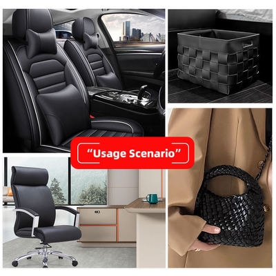 Looped Fabric Dikiş desenli PVC sentetik deri baskılı ayakkabılar çantalar mobilya el sanatı araba sahte deri kumaş germe