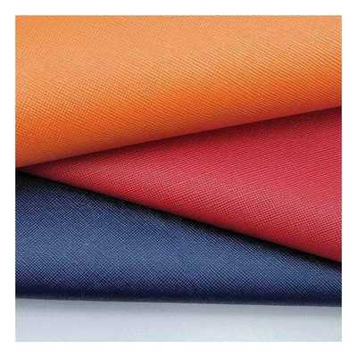 Cüzdan için PVC Çapraz Taneler Yapay Sentetik Deri Paket Küresi Ayakkabılar Notbuk Deri Kumaş