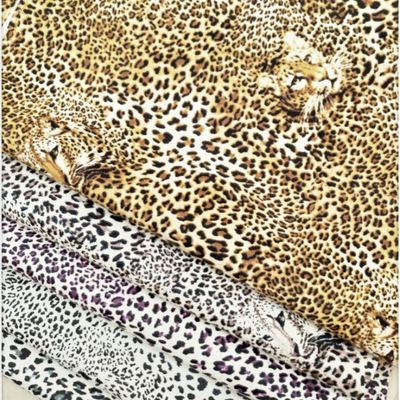 Toptan Pvc Leopard Baskılı Sentetik Yapay Deri Çanta Notebook Telefon Kabuk Masa Çatısı Sahte Deri Kumaş