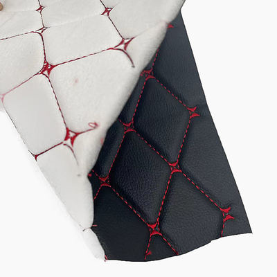 Özel PVC nakışlar Dikişlenmiş Sentetik Deri 6.0mm Polyurethane köpüğü araba koltuğu kapağı için Kanepe Sahte deri kumaş