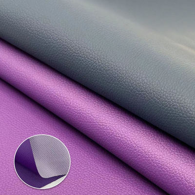 D90 Lychee Embossed False Leather Fabric 150CM Geniş PVC Yapay Sentetik Deri için Kanepe Çantası Sandalye Araç Ayak Çatısı Mobilya