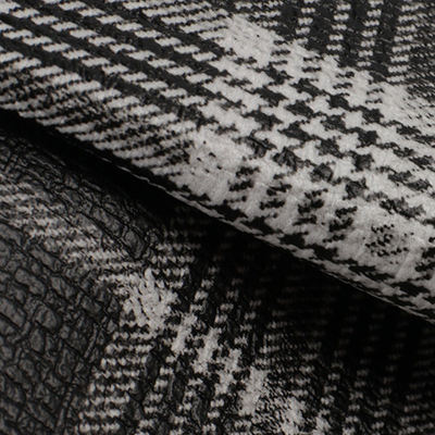 PVC Teknik Kumaş İskoç Ekose Desen Yapay Sentetik Deri Kanepe Çanta Ayakkabı Araba Koltuğu Kemeri Suni Deri Kumaş