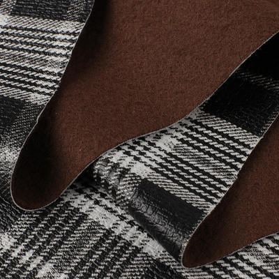 PVC Teknik Kumaş İskoç Ekose Desen Yapay Sentetik Deri Kanepe Çanta Ayakkabı Araba Koltuğu Kemeri Suni Deri Kumaş