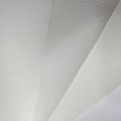 Çanta, Defter, Telefon Kılıfı, Masa Örtüsü için Dijital Baskılı Kabartmalı Beyaz PVC Sentetik Yapay Deri Suni Deri Kumaş