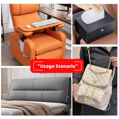 PVC 3mm Sünger Dokulu Suni Deri Çizilmez Su Geçirmez Yumuşak Mobilya Kılıfı Koltuklar Masaj Koltukları Araba Koltukları İçin