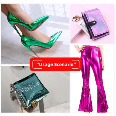 Metal Film PU R61 Koyun Tanesi Sentetik Deri Giysi Cüzdan Kutusu Ayakkabı Çantası Not Defteri Sahte Deri Kumaş