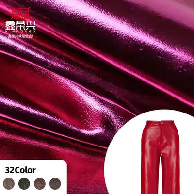 Metal Film PU R61 Koyun Tanesi Sentetik Deri Giysi Cüzdan Kutusu Ayakkabı Çantası Not Defteri Sahte Deri Kumaş