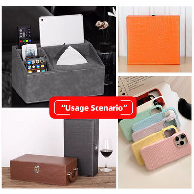 Toptan Pvc Sahte Deri Cüzdan Kutu Ayakkabılar Not Defteri Litchi Hayvan Dikiş Çapraz Desen Yapay Sentetik Deri Kumaş