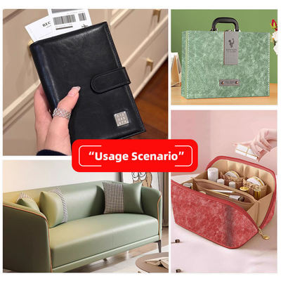 PVC basılı sentetik deri kumaş yağ patlaması örneği not defteri / masa paspası / telefon kabuğu paketleme kutusu el çantaları için