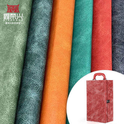 PVC basılı sentetik deri kumaş yağ patlaması örneği not defteri / masa paspası / telefon kabuğu paketleme kutusu el çantaları için