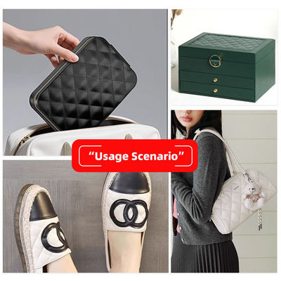 1.8mm Kalınlığında PVC Nakış-Kabartmalı Çizgili Sentetik Suni Deri Su Geçirmez Çanta Masa Örtüsü Ayakkabı Cüzdan Dekore Kemer Kanepe