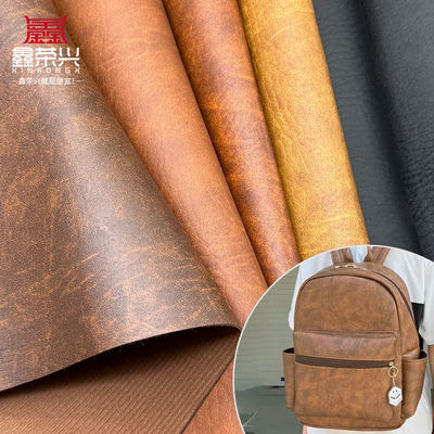 1.4mm PVC Fil doku Çanta için sentetik yapay deri Cüzdan Ev eşyaları Kanepe Sahte deri malzemeleri