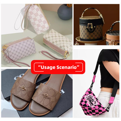 Çantalar ve Cüzdanlar için 0.8mm Kalınlığında Baskılı PVC Suni Deri Kumaş