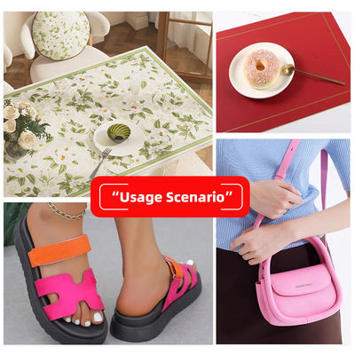 Yarı PU Çift Yüzlü Sentetik Deri Çantalar için 1.5mm Kalınlıklı Ayakkabılar Taşlama